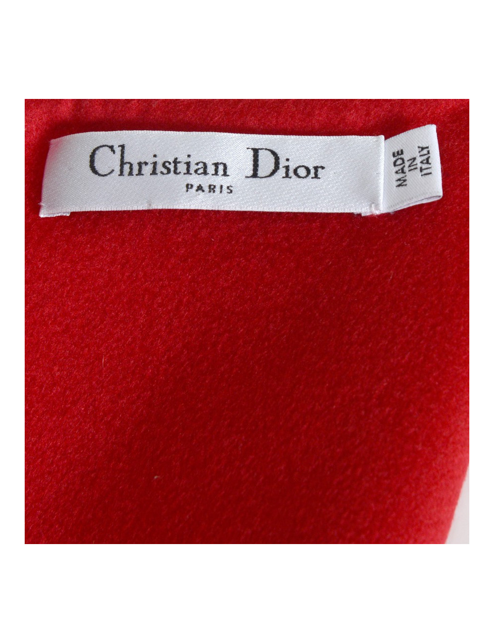 Robe DIOR  t  cachemire rouge 