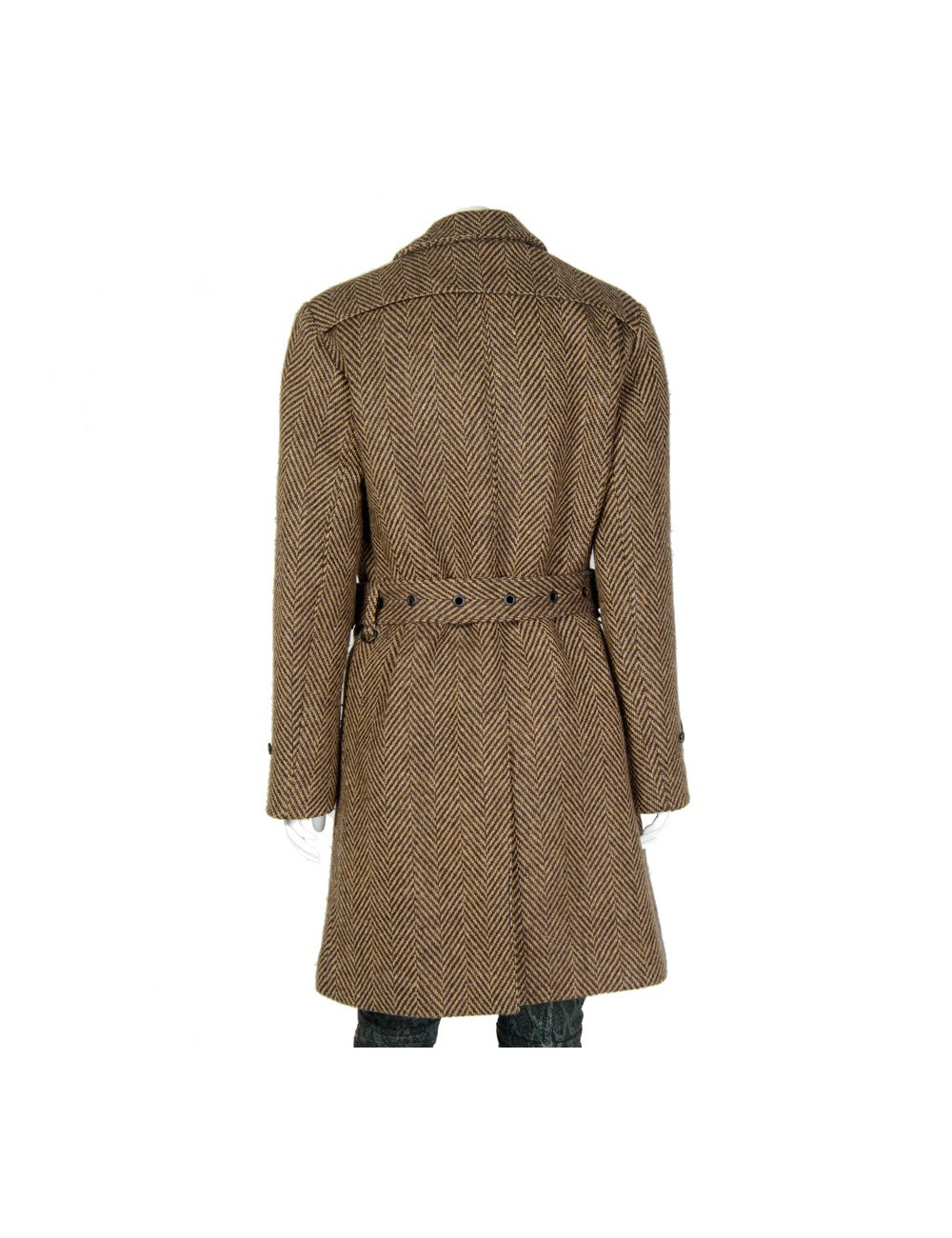 Manteau BURBERRY laine chevron T46