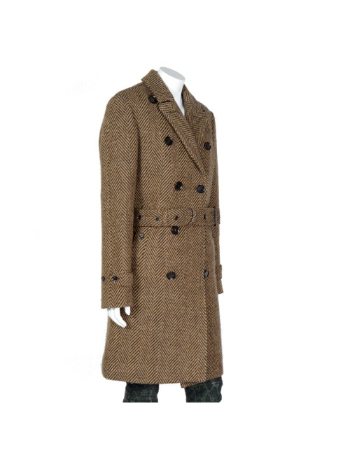 Manteau BURBERRY laine chevron T46
