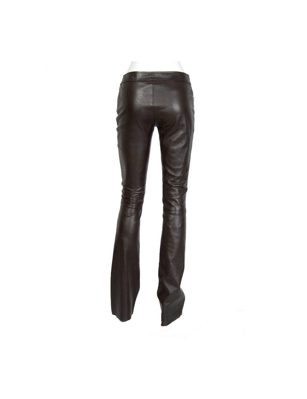 Pantalon GUCCI en cuir marron 