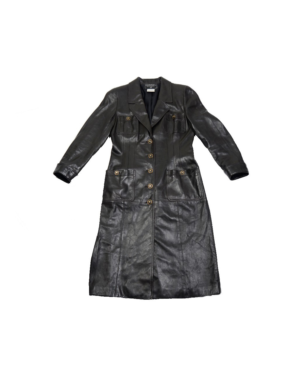 Manteau GUCCI en cuir vintage T40