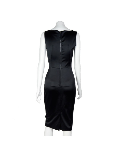 Robe du soir D&G T40 satin brillant noir