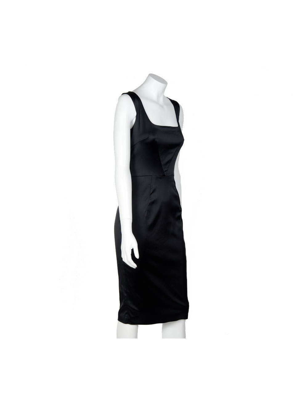 Robe du soir D&G T40 satin brillant noir