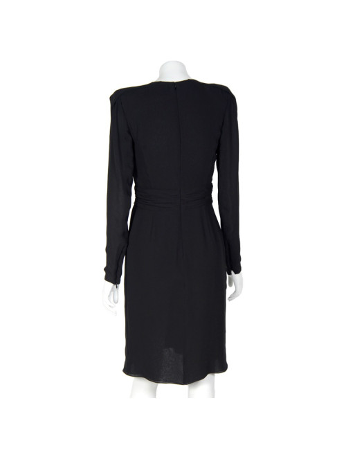 Robe GUY LAROCHE soie noire T38