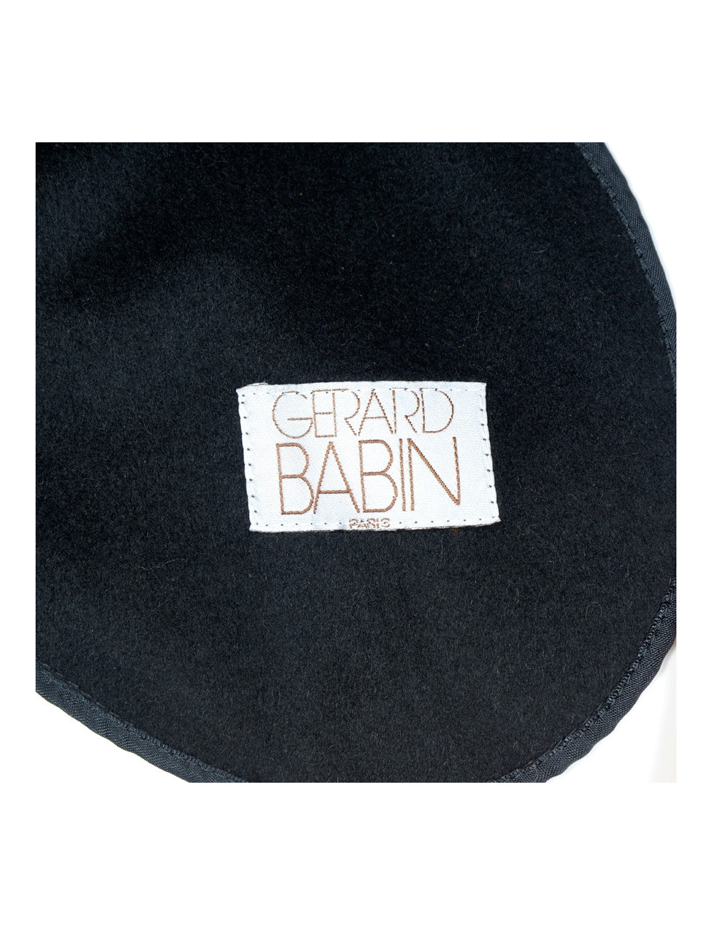 Cape GERARD BABIN drap de laine et renard noir