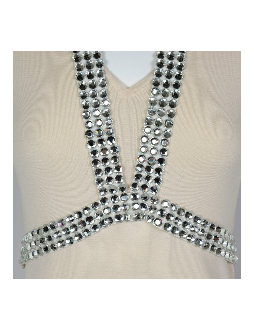 Robe BALMAIN T38 laine ivoire