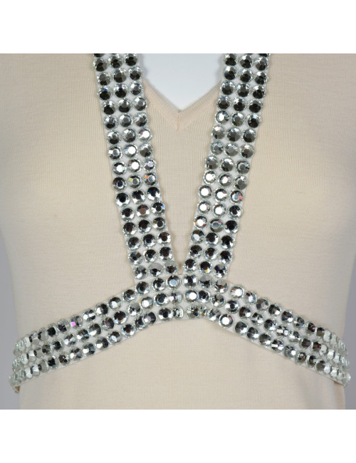 Robe BALMAIN T38 laine ivoire