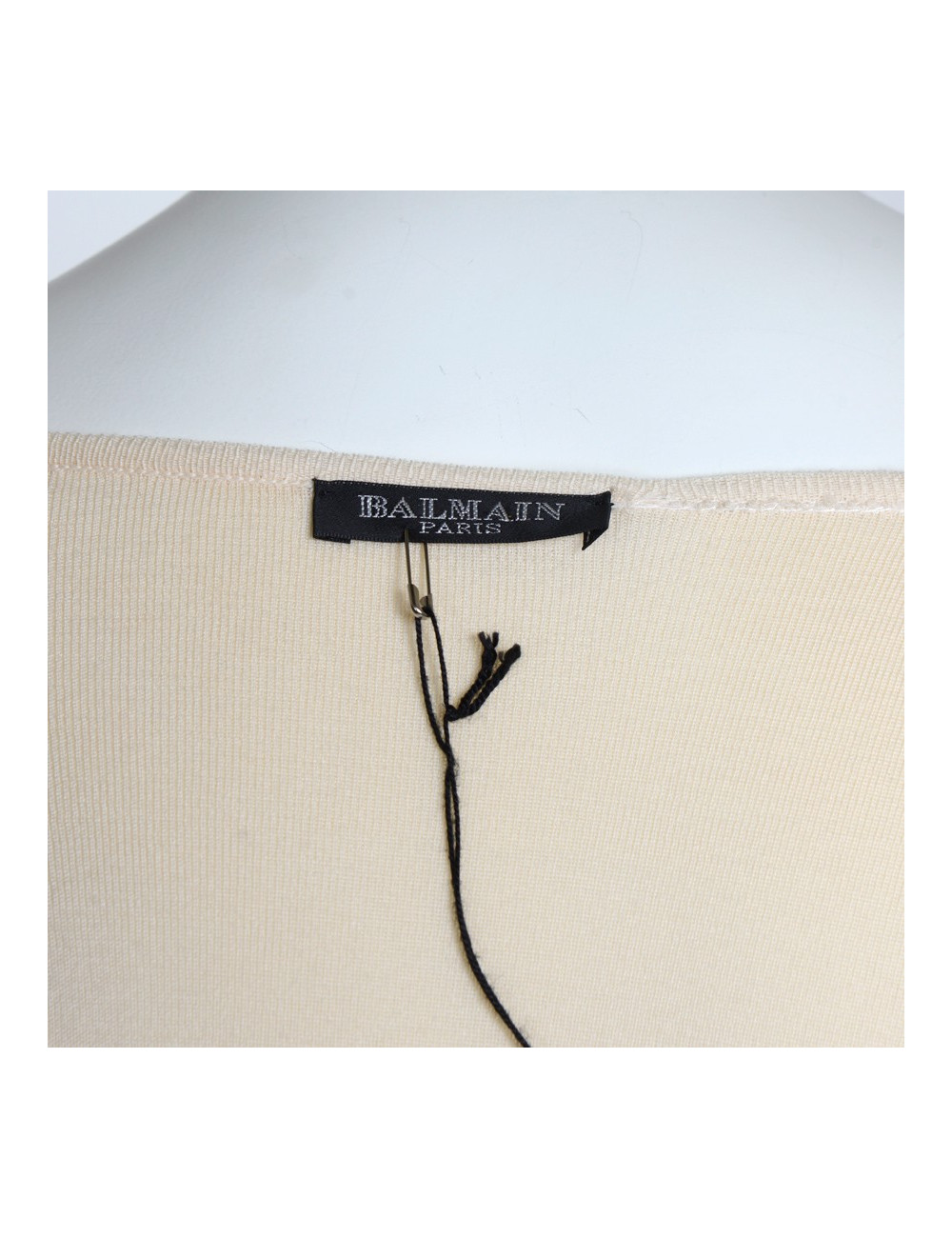 Robe BALMAIN T36 laine rose pâle