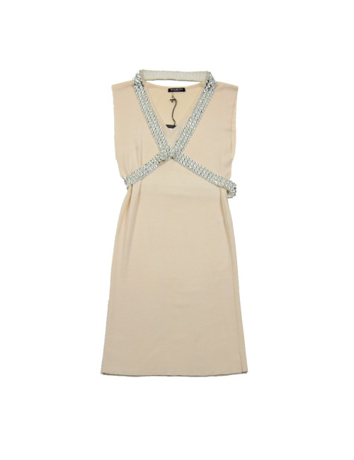 Robe BALMAIN T36 laine rose pâle