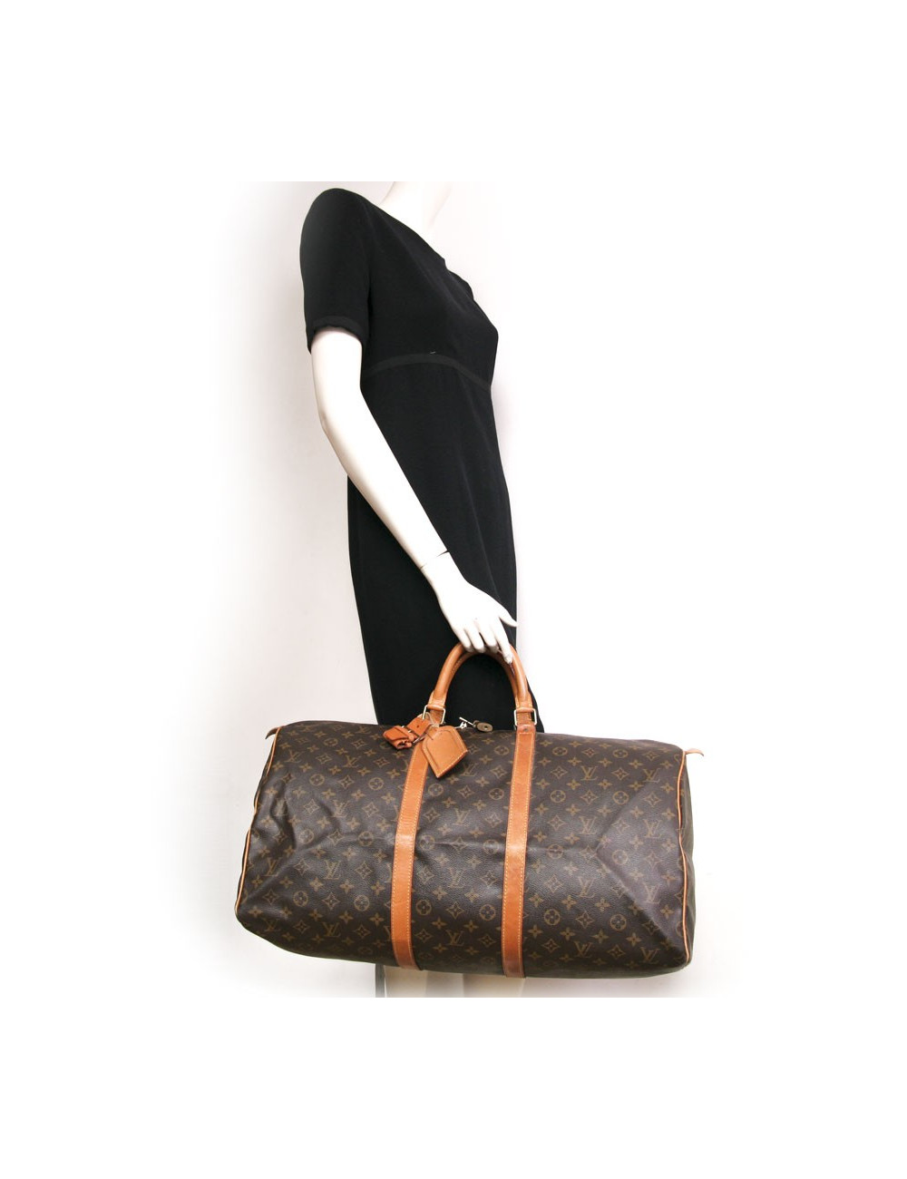 Sac "keepall 55" LOUIS VUITTON toile monogram