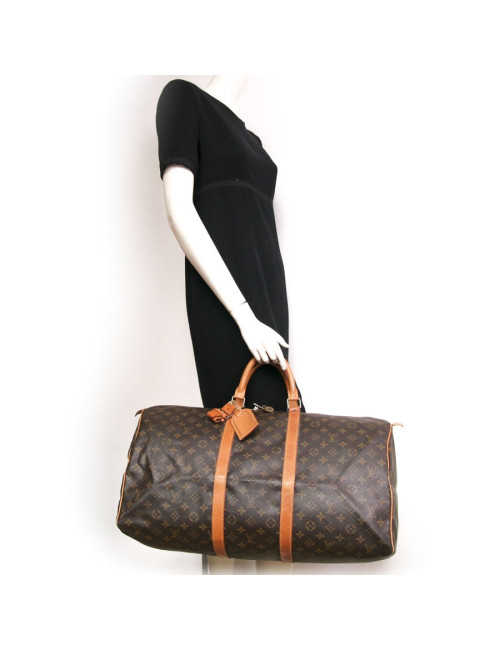 Sac "keepall 55" LOUIS VUITTON toile monogram