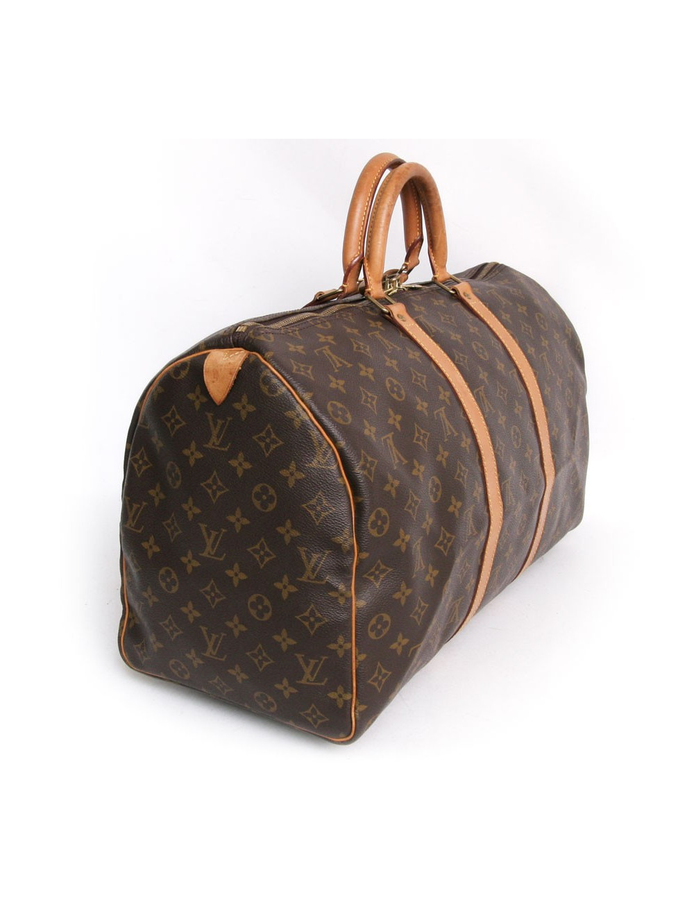 Sac "keepall 50" LOUIS VUITTON toile monogram marron
