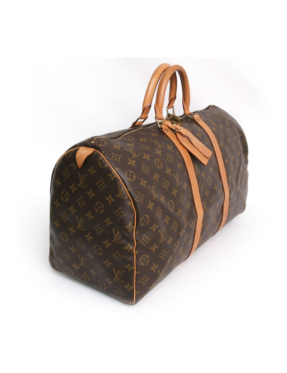 Sac "keepall 50" LOUIS VUITTON toile monogram marron