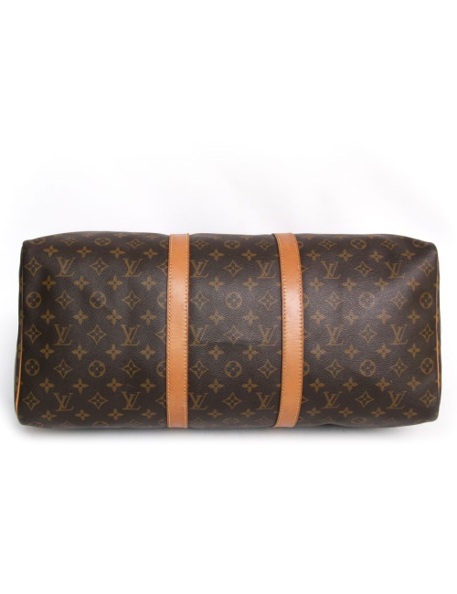 Sac "keepall 50" LOUIS VUITTON toile monogram marron