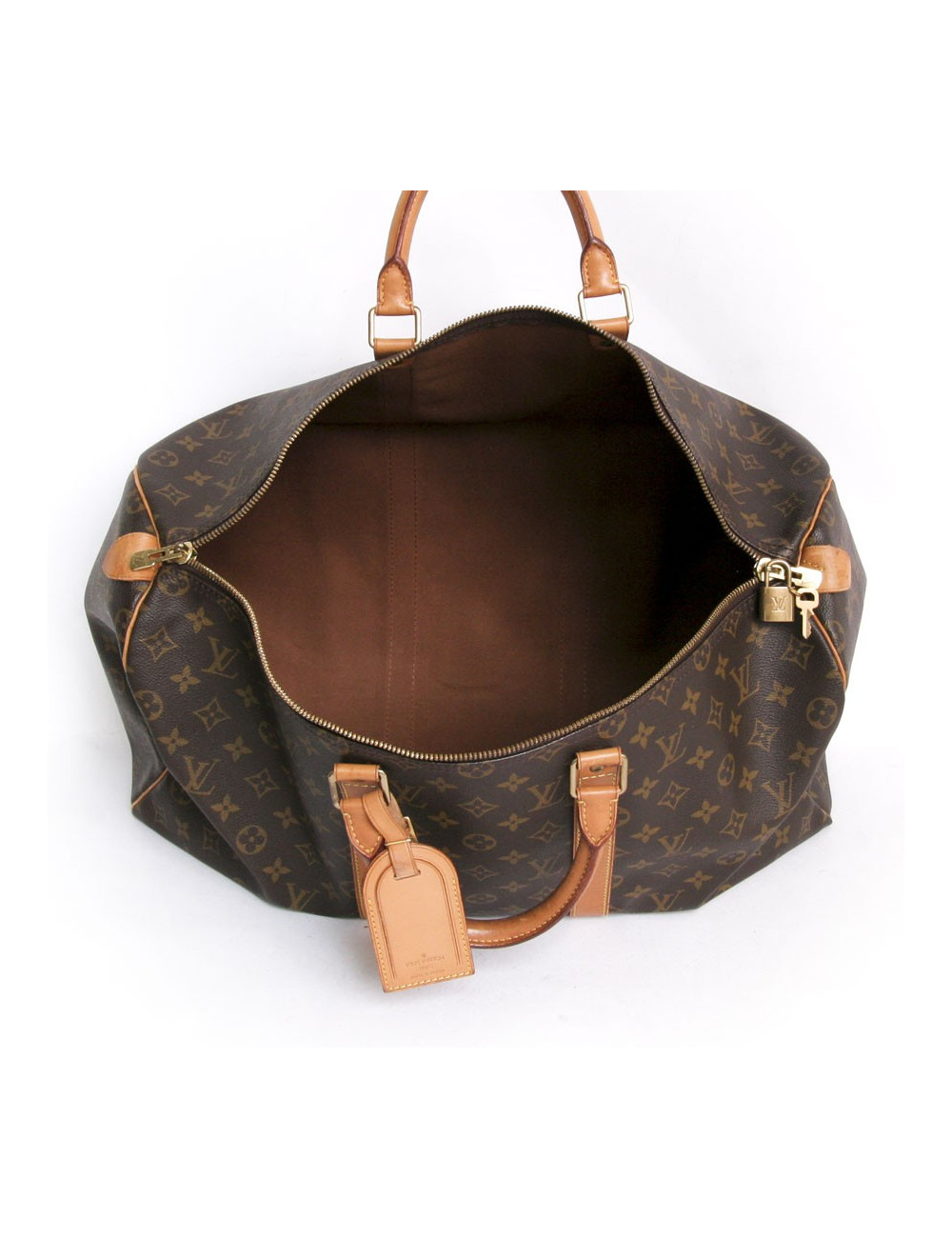 Sac "keepall 50" LOUIS VUITTON toile monogram marron
