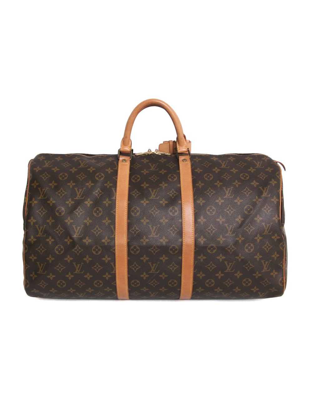 Sac "keepall 55" LOUIS VUITTON toile monogram marron