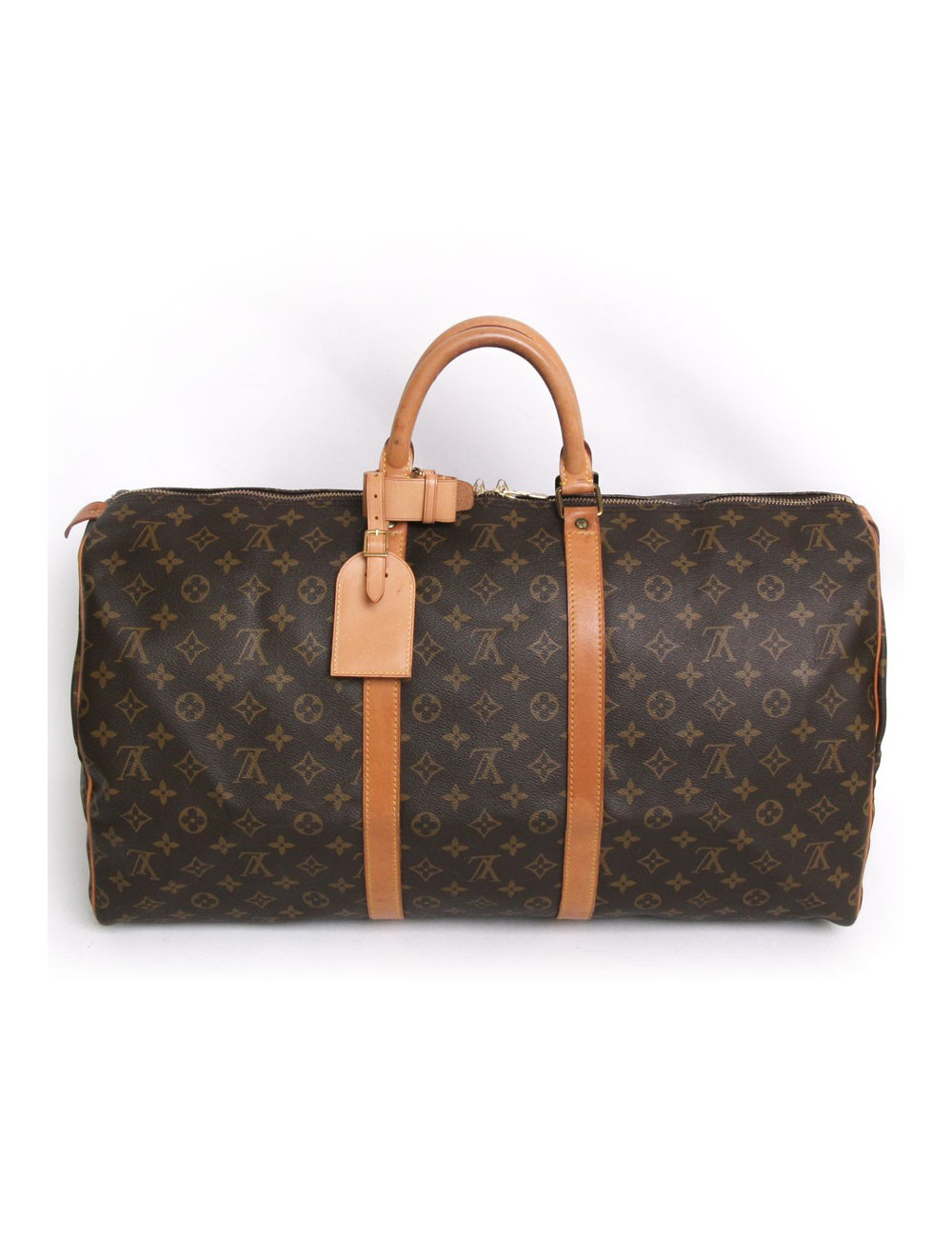 Sac "keepall 55" LOUIS VUITTON toile monogram marron