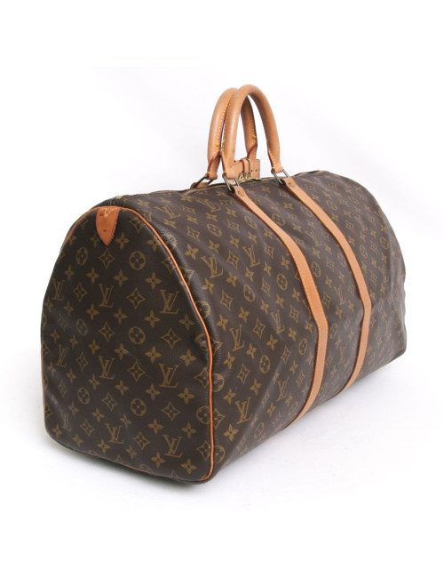 Sac "keepall 55" LOUIS VUITTON toile monogram marron