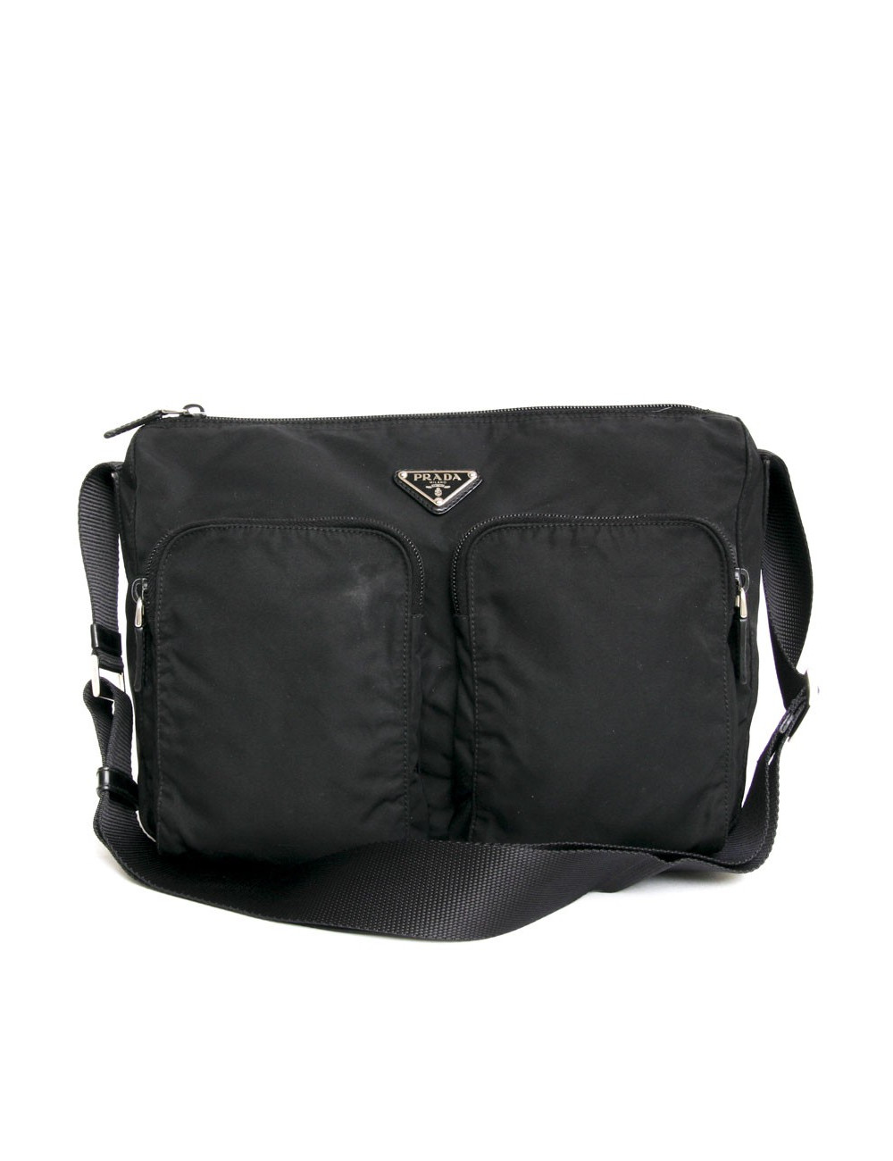 Sacoche PRADA en nylon noir