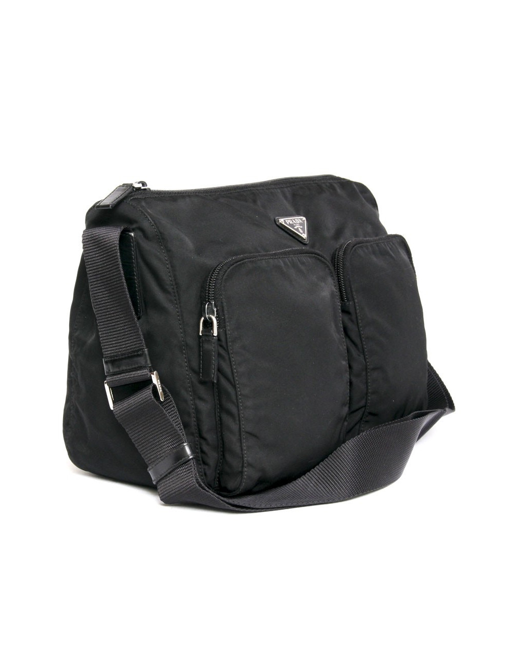 Sacoche PRADA en nylon noir