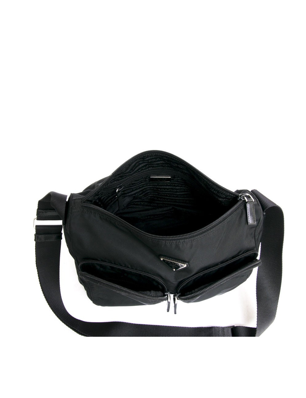 Sacoche PRADA en nylon noir