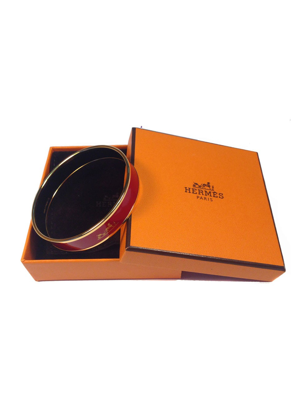 Bracelet HERMES en émail  PM