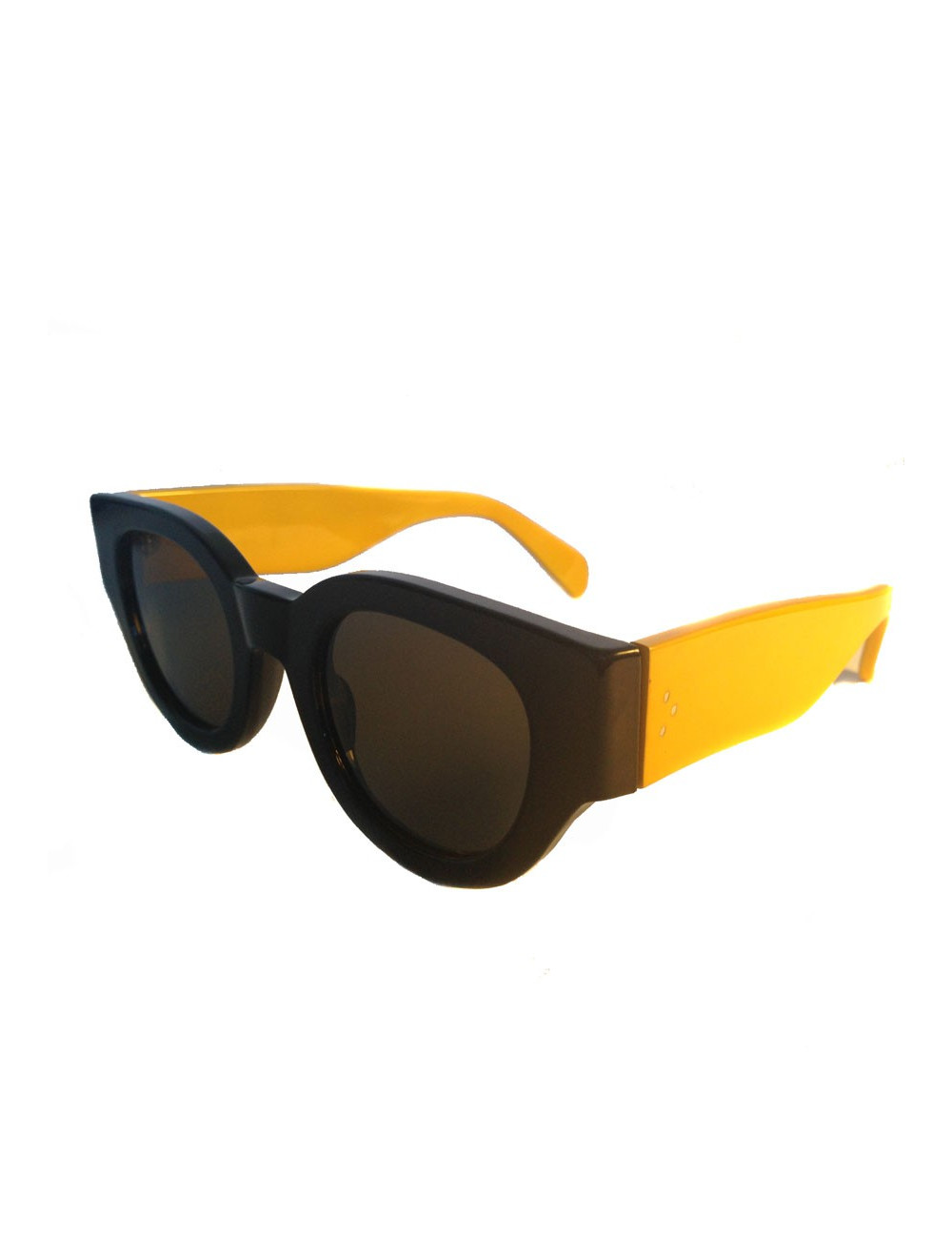 Lunettes de soleil CELINE noires et jaunes