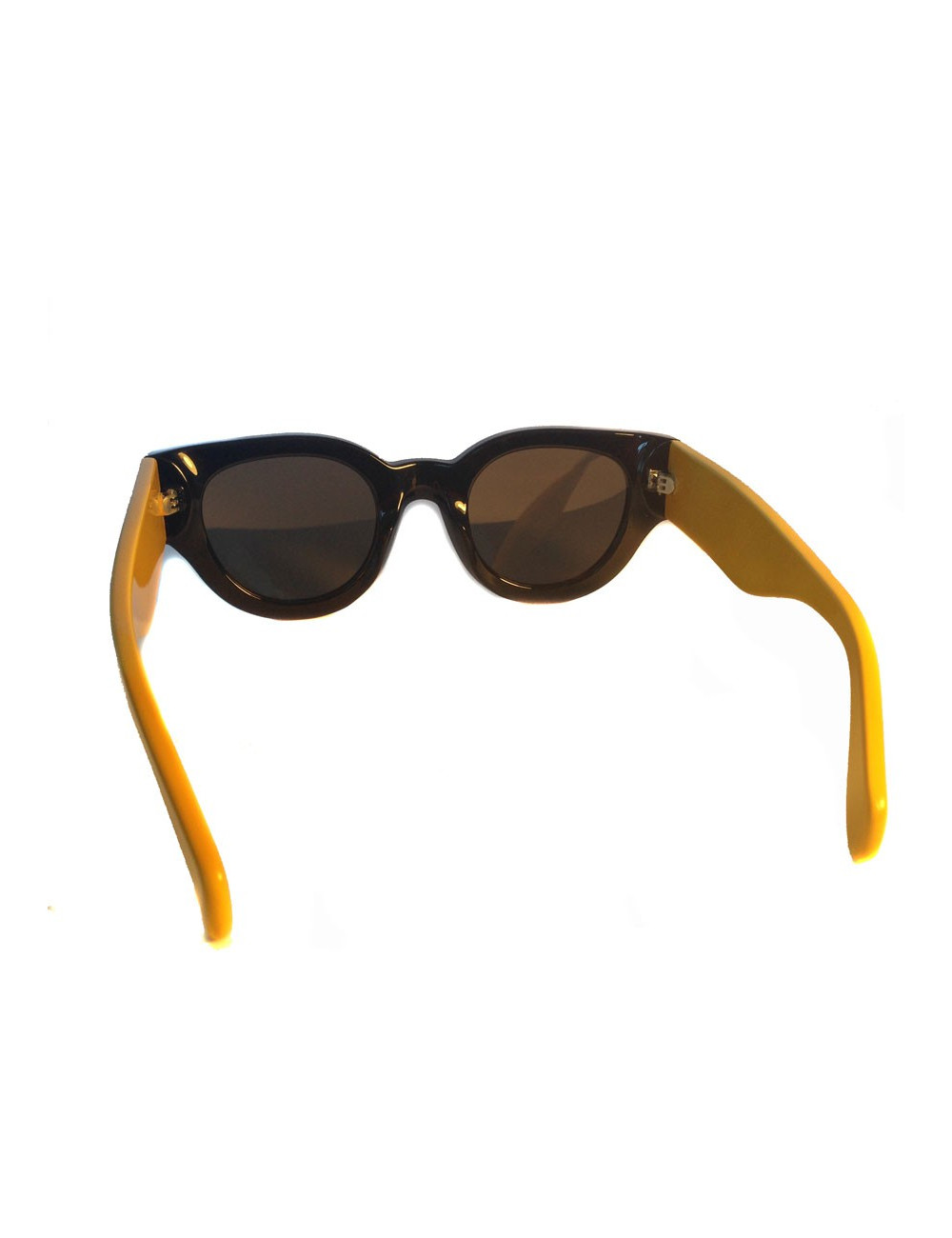 Lunettes de soleil CELINE noires et jaunes