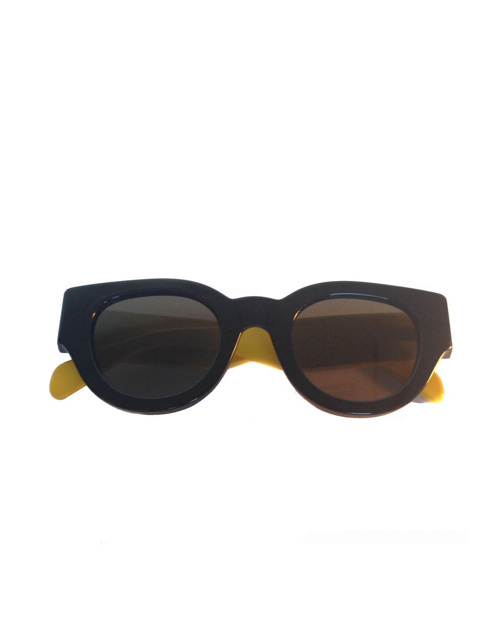 Lunettes de soleil CELINE noires et jaunes