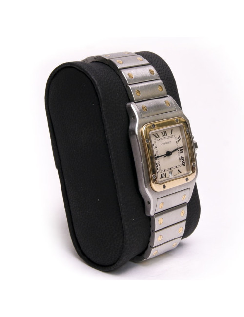 Montre "Santos  GM" CARTIER acier et or 18 carats