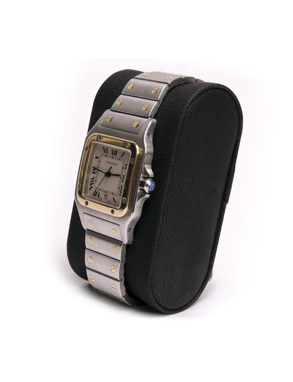 Montre "Santos  GM" CARTIER acier et or 18 carats