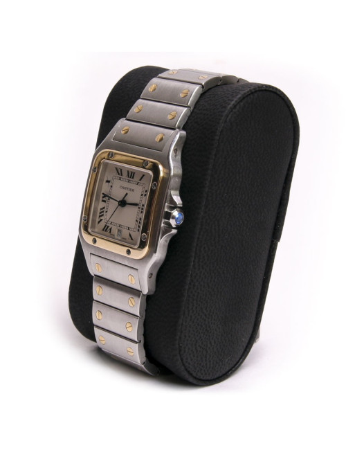 Montre "Santos  GM" CARTIER acier et or 18 carats