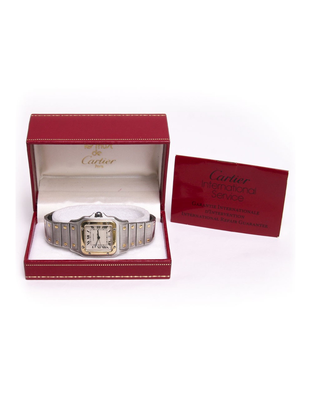 Montre "Santos galbée GM" CARTIER 