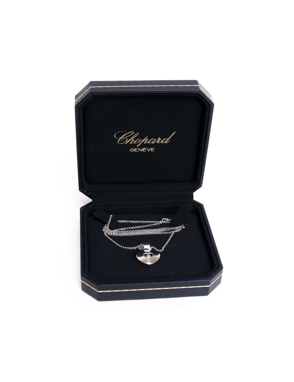 Collier CHOPARD en or blanc et diamant