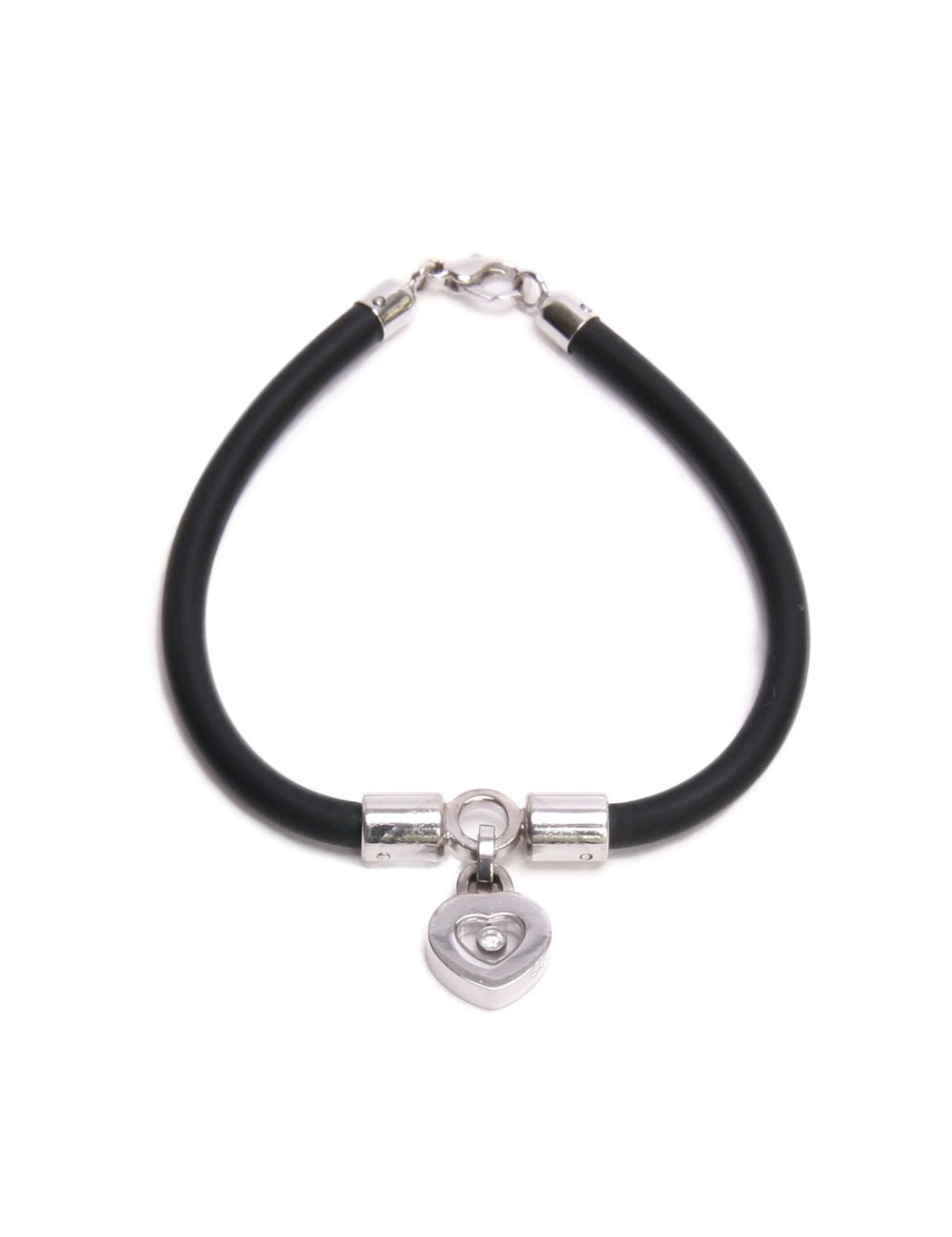 Bracelet CHOPARD en or blanc et coeur avec diamant