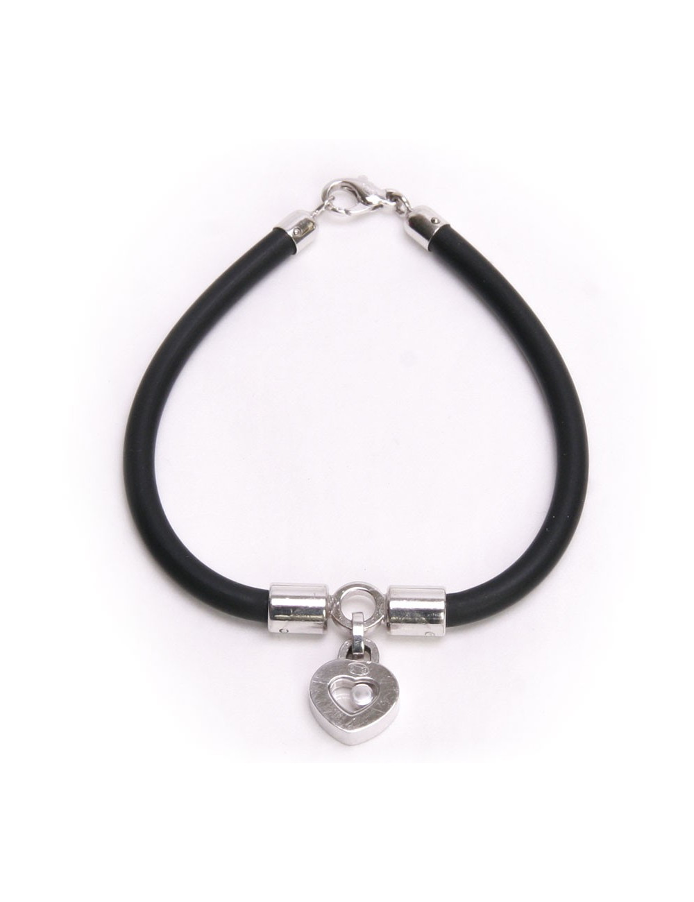 Bracelet CHOPARD en or blanc et coeur avec diamant