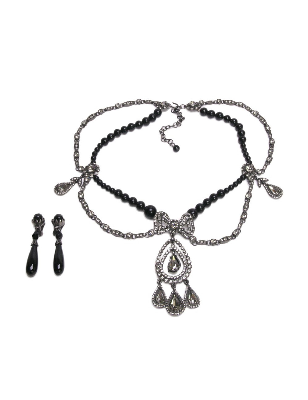 parure CHRISTIAN DIOR collier et boucles d'oreille