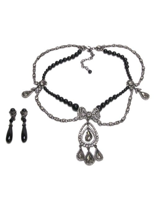 parure CHRISTIAN DIOR collier et boucles d'oreille