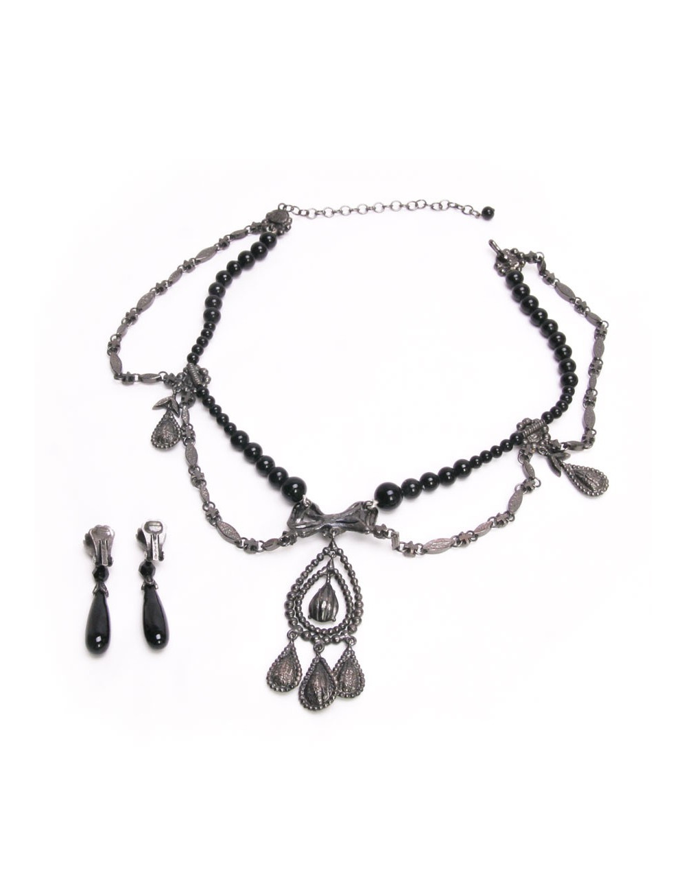 parure CHRISTIAN DIOR collier et boucles d'oreille