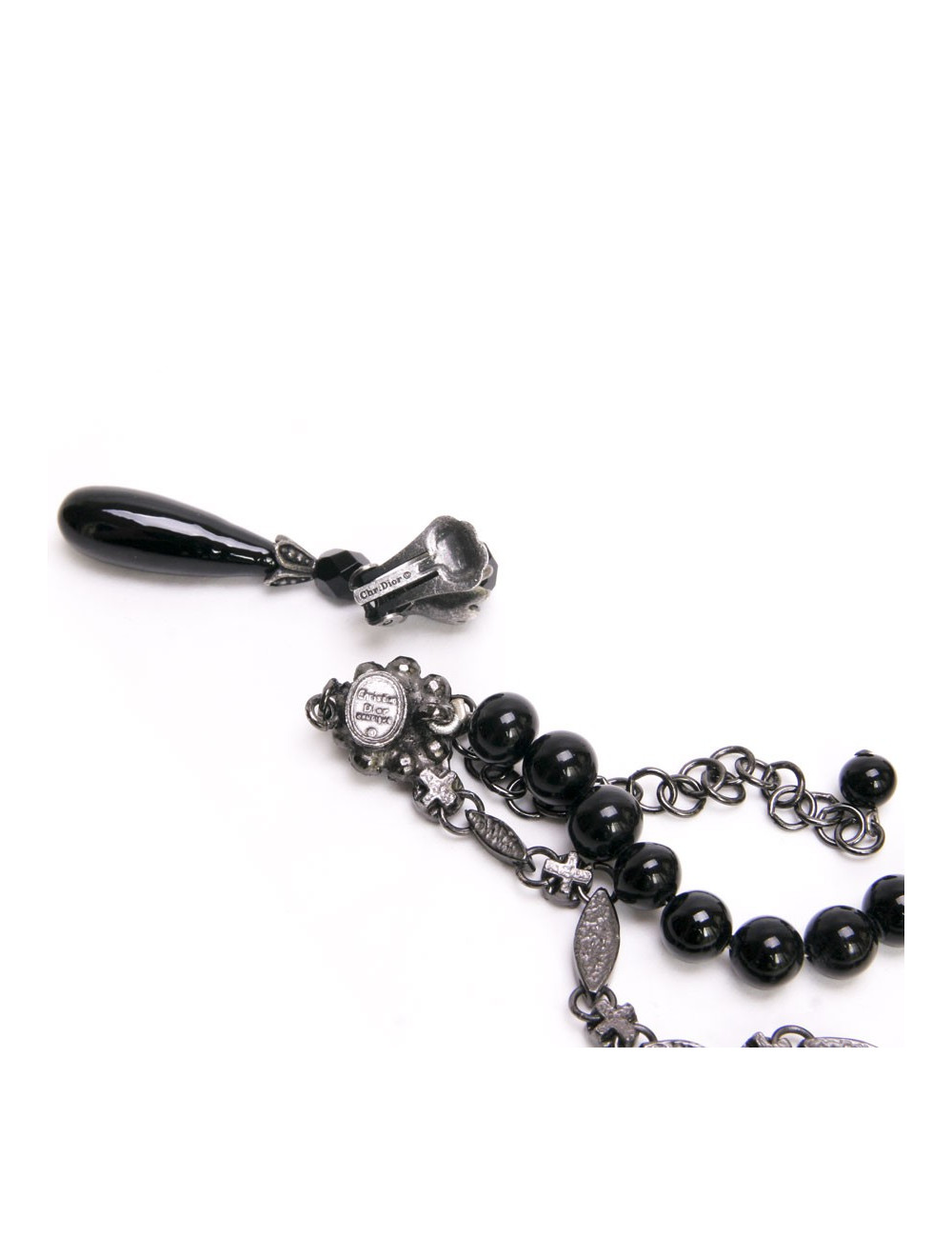 parure CHRISTIAN DIOR collier et boucles d'oreille