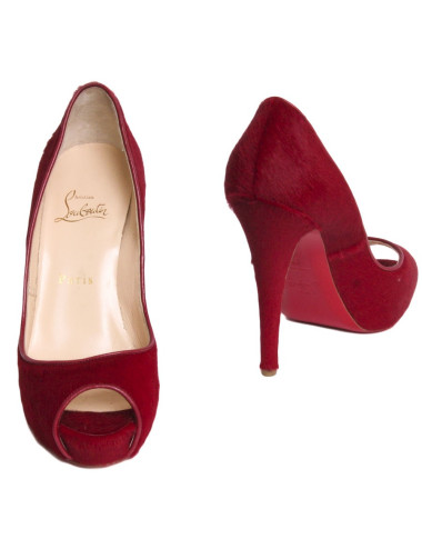 Sandales LOUBOUTIN T 37 platerforme façon poulain 