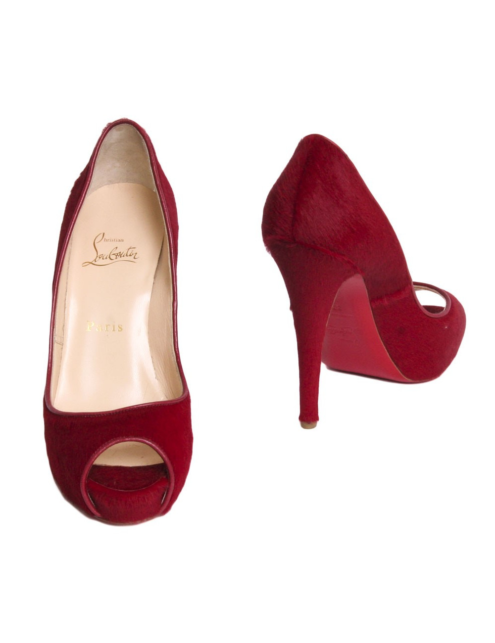 Sandales LOUBOUTIN T 37 platerforme façon poulain 