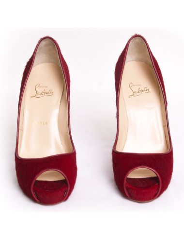 Sandales LOUBOUTIN T 37 platerforme façon poulain  2