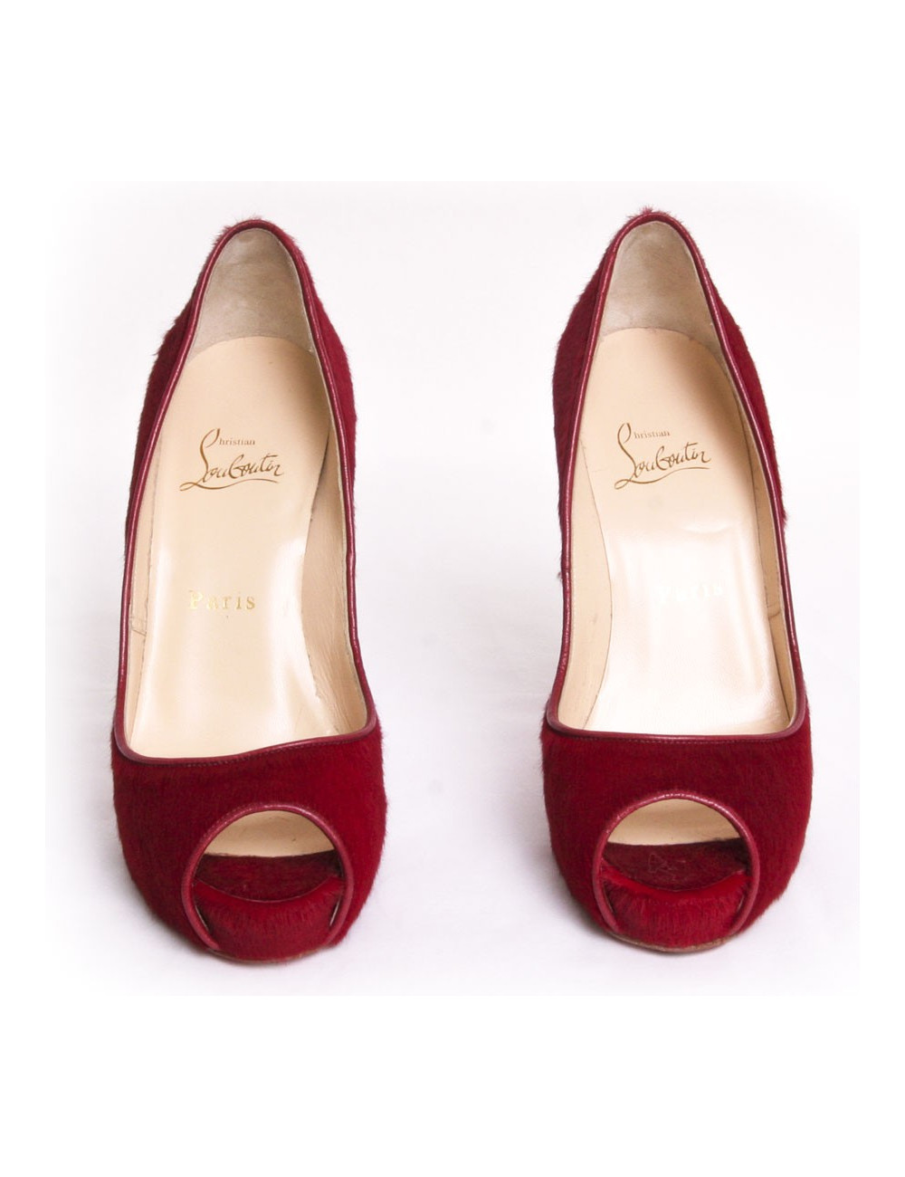 Sandales LOUBOUTIN T 37 platerforme façon poulain 