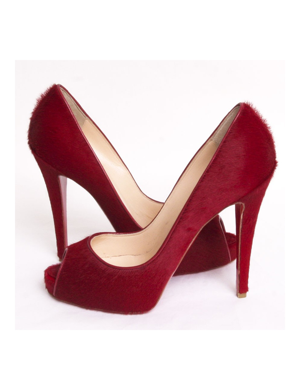 Sandales LOUBOUTIN T 37 platerforme façon poulain 