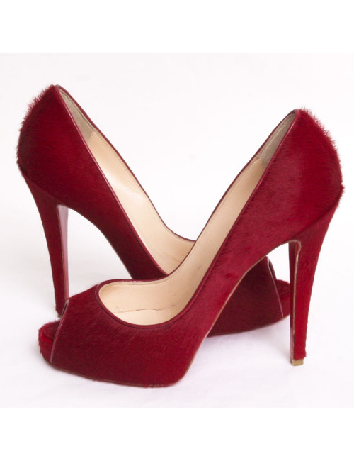 Sandales LOUBOUTIN T 37 platerforme façon poulain 