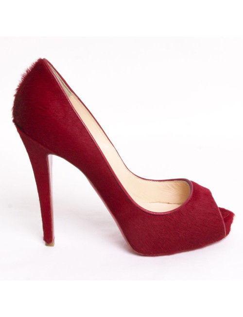 Sandales LOUBOUTIN T 37 platerforme façon poulain 