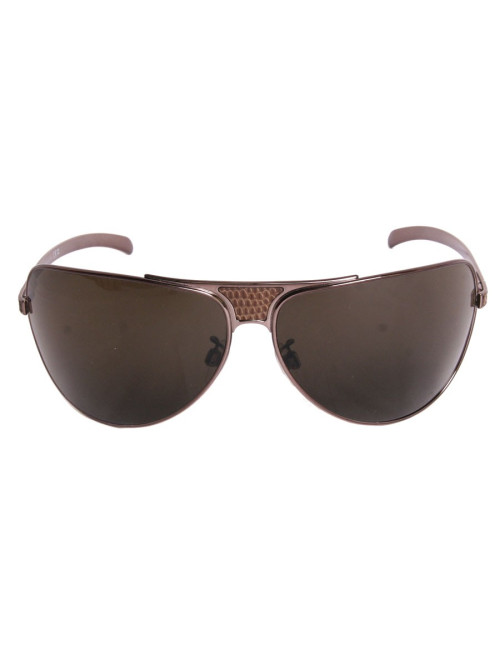 Lunettes de soleil CHANEL façon python marron