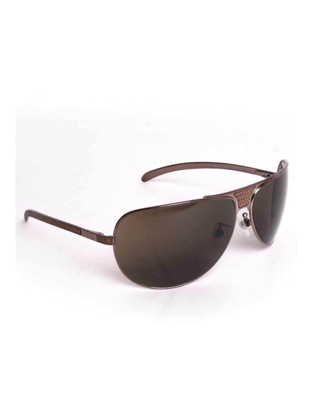 Lunettes de soleil CHANEL façon python marron