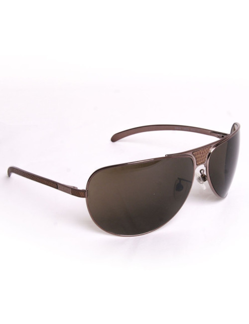 Lunettes de soleil CHANEL façon python marron